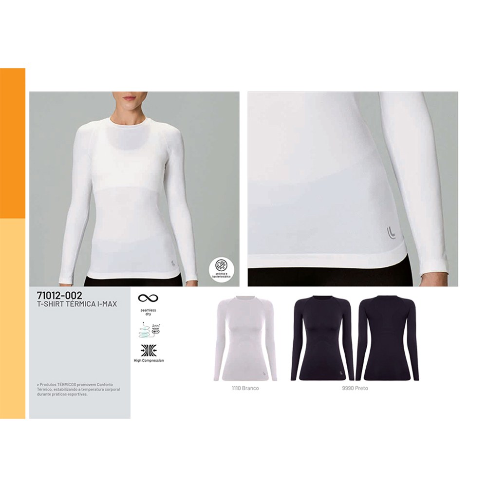 Kit 2 Camisetas Térmica Lupo Underwear Warm Feminina 71633-001 – Mais Estylo