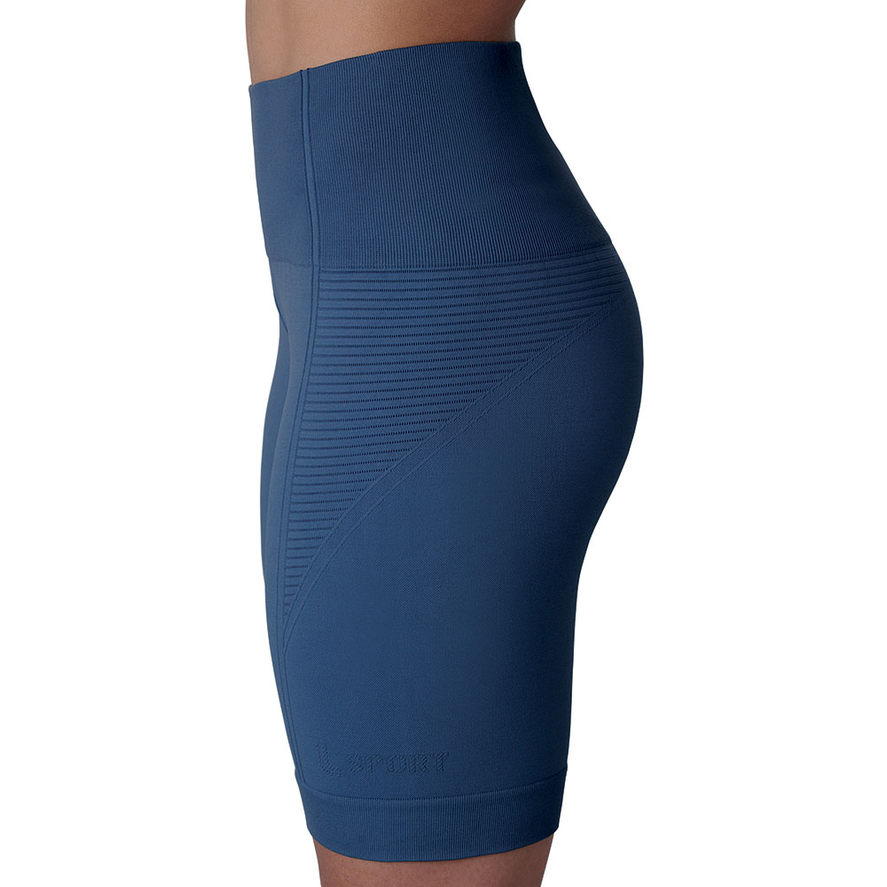 Shorts Modelador Seamless Azul Klein - Fitness performance